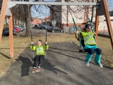 Třetí a čtvrtá třída na masopustním průvodu