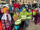 Třetí a čtvrtá třída na masopustním průvodu