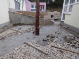 Průběh prací na revitalizaci zahrady